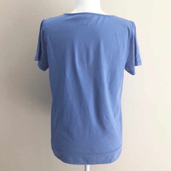 TALBOTS v-neck blue tee - Picture 5 of 7